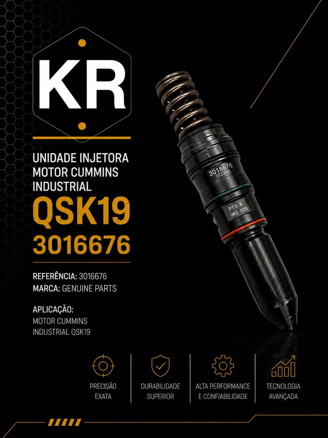 Unidade Injetora Cummins QSK19 Industrial 3016676
