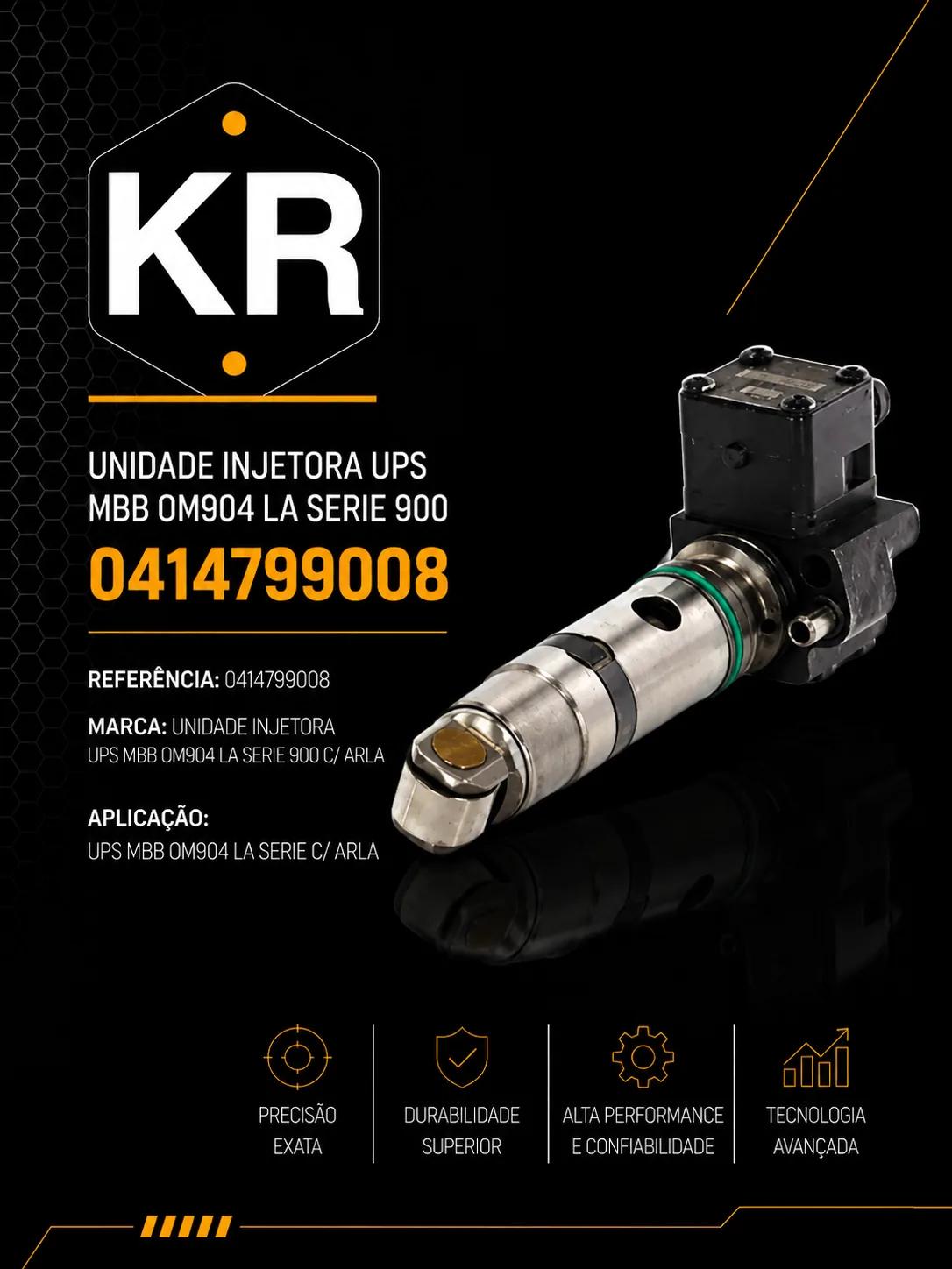 Unidade Injetora Mercedes OM904 LA Serie 900 com Arla 0414799008
