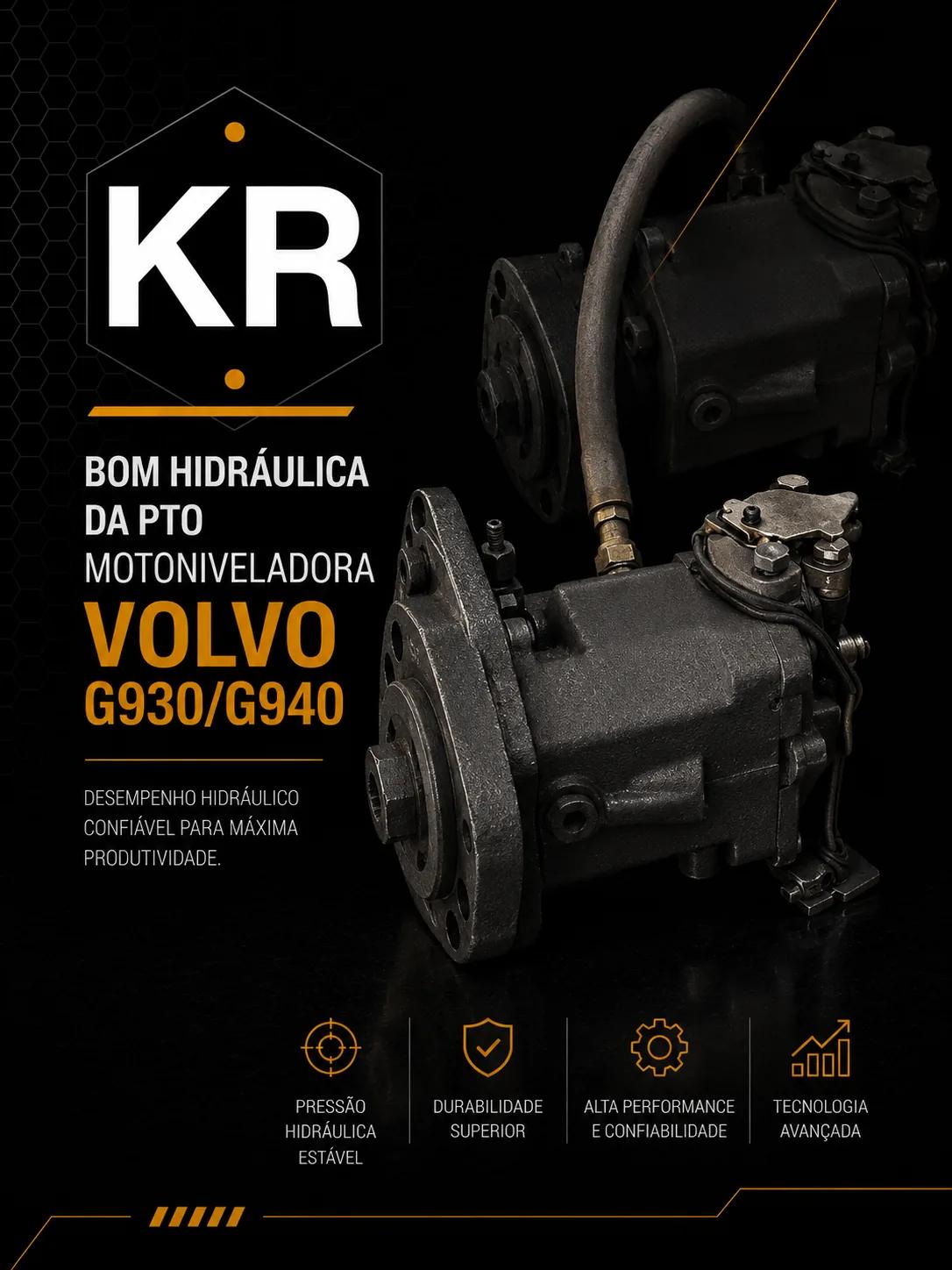 Bomba hidráulica PTO motoniveladora Volvo G930 G940